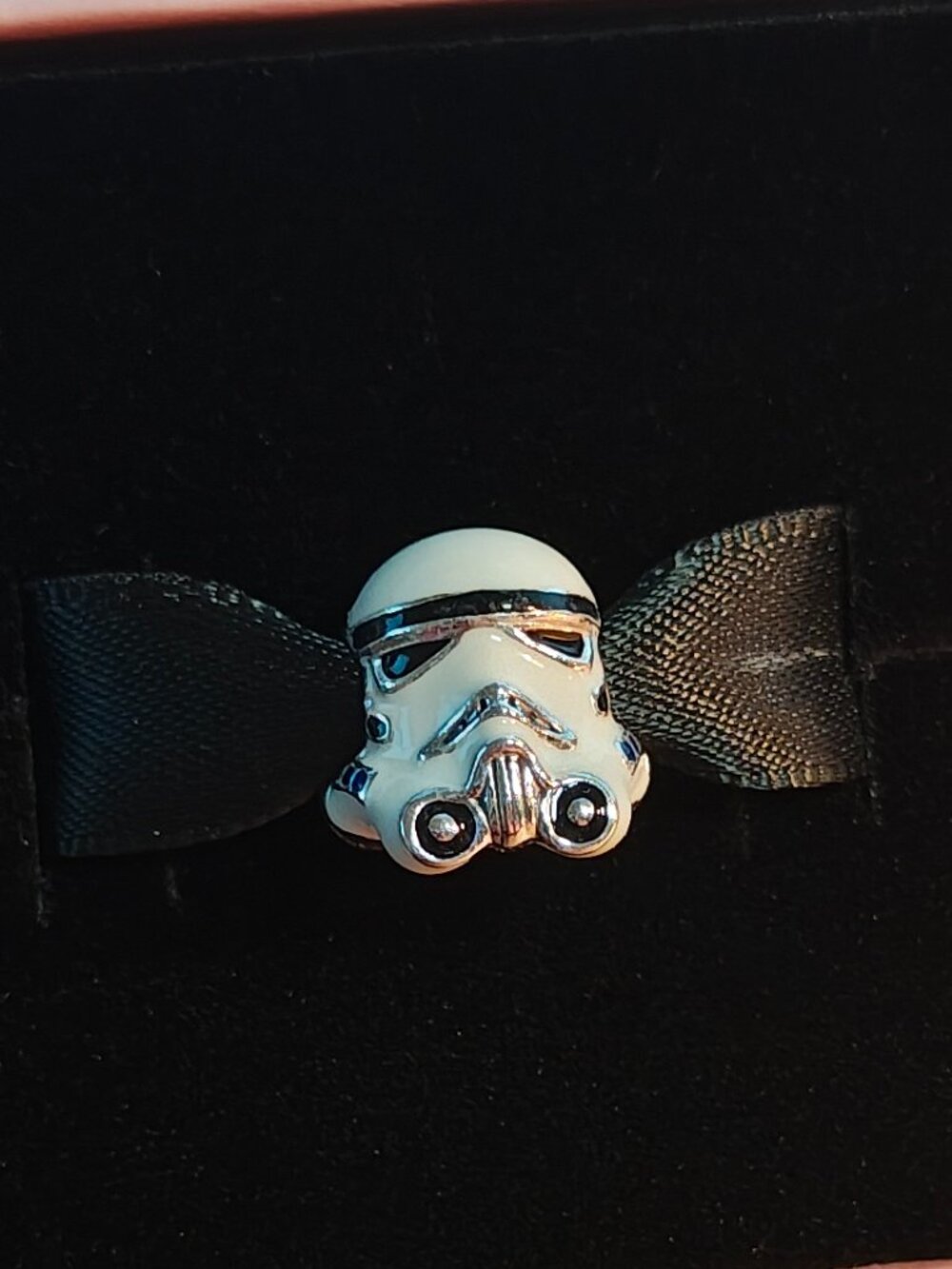 Authentic Pandora Retired Star Wars Stormtrooper Helmet Charm 791454C01 Sterling